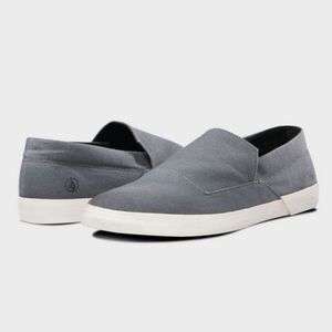 VOLCOM Thirds Canvas Slip-Ons Gray Size 10 (NWT)